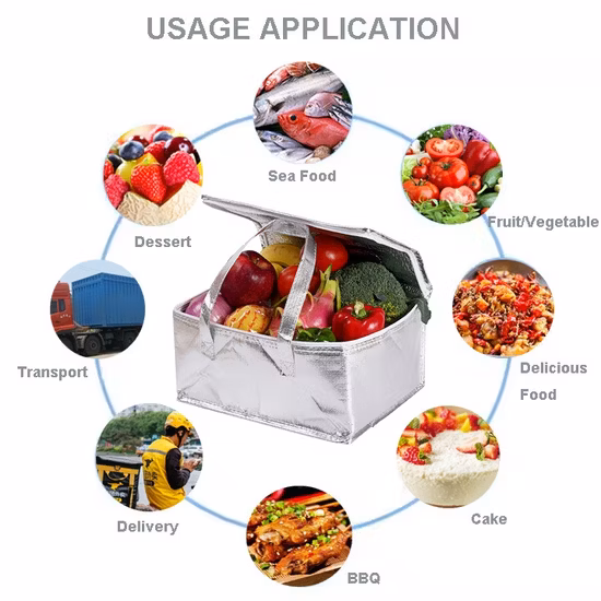 Custom Logo Portable Picnic Insulation Bag Cooler Lunch Thermal Bag