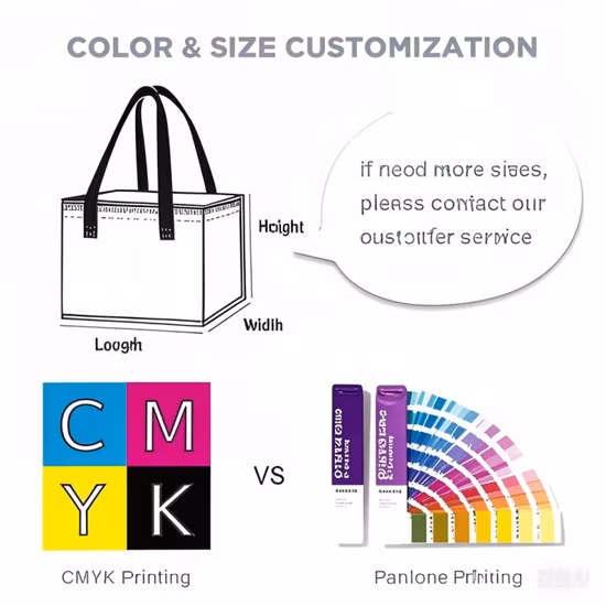 Saco térmico portátil do almoço do refrigerador do saco da isolação do piquenique do logotipo feito sob encomenda