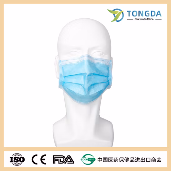 Máscara facial protetora na indústria médica, alimentícia e de beleza
