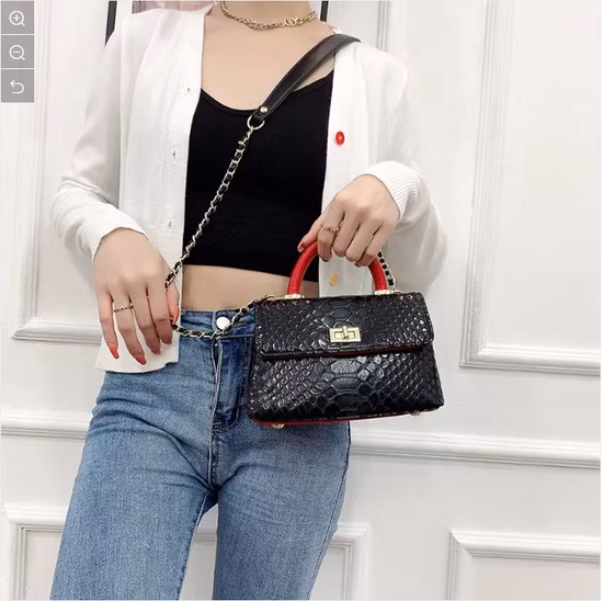 PU da senhora Mulher Réplica AAA das senhoras/bolsas de embreagem de couro reais do saco da mensagem
