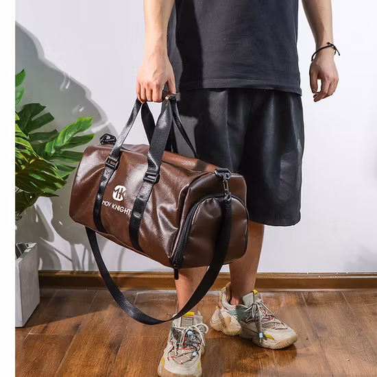 Bolsa de viagem de couro de luxo unissex bolsa de viagem bolsa esportiva casual bolsa duffle