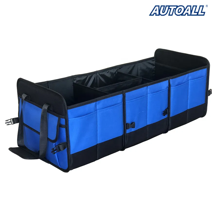 Organizadores de tecido mais fortes de poliéster organizador de porta-malas de carro de grande capacidade legal